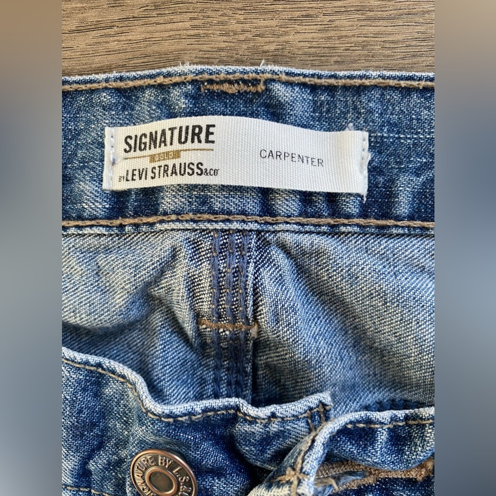 3 PAIRS ! Mens Levi Signature Carpenter Denim Jeans. Size W32 L32. Do not fit.